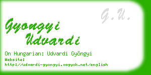 gyongyi udvardi business card